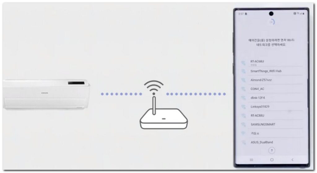 삼성 에어컨 리모컨 SmartThings