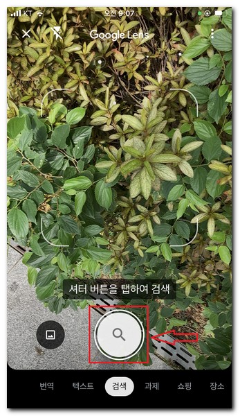 셔터 버튼 선택