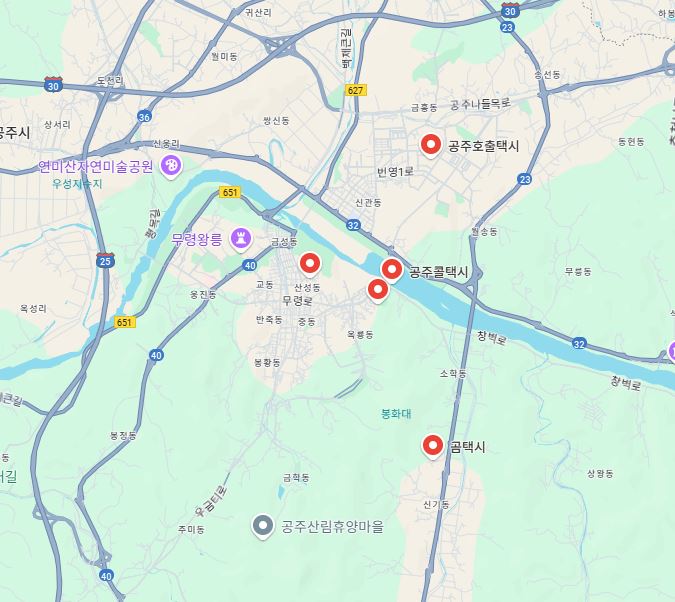 공주 콜택시 전화번호 호출 예약방법