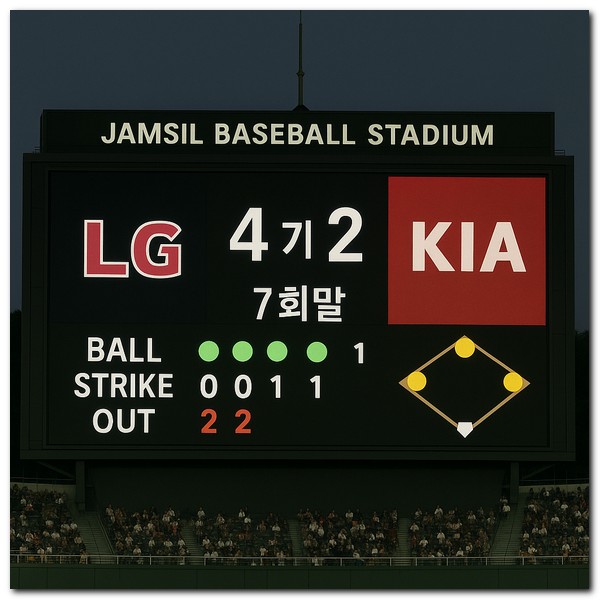야구 전광판 L 뜻 의미 알아보기
