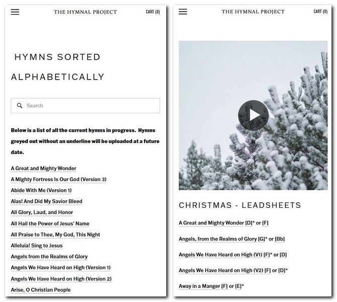 영어 찬송가 듣기 무료로 하는 방법