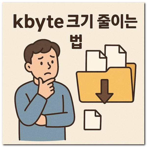 사진 PDF kbyte 크기 줄이는 법