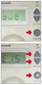 하니웰 보일러 온도조절기 DT100 사용방법