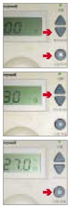 하니웰 보일러 온도조절기 DT100 사용방법